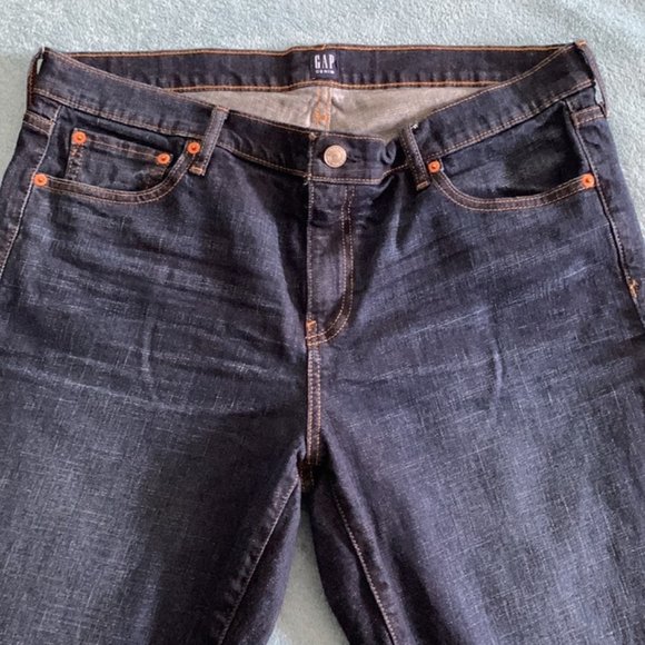 Gap Mid Rise Best Girlfriend Jeans Medium Indigo 33 - Picture 6 of 11